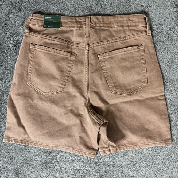 Wild Fable Highest Rise Bermuda Shorts NWT Size 10 30" Brown Distressed - Picture 2 of 9